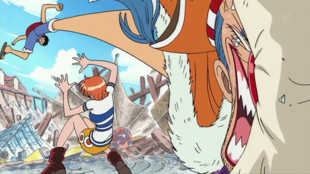 Luffy e Nami vs. Buggy